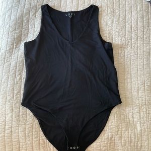 Loft black bodysuit tank